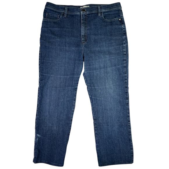 Lee Classic Fit Straight Leg Blue Jeans - At the Waist - Plus Size 16 Petite - Picture 2 of 14